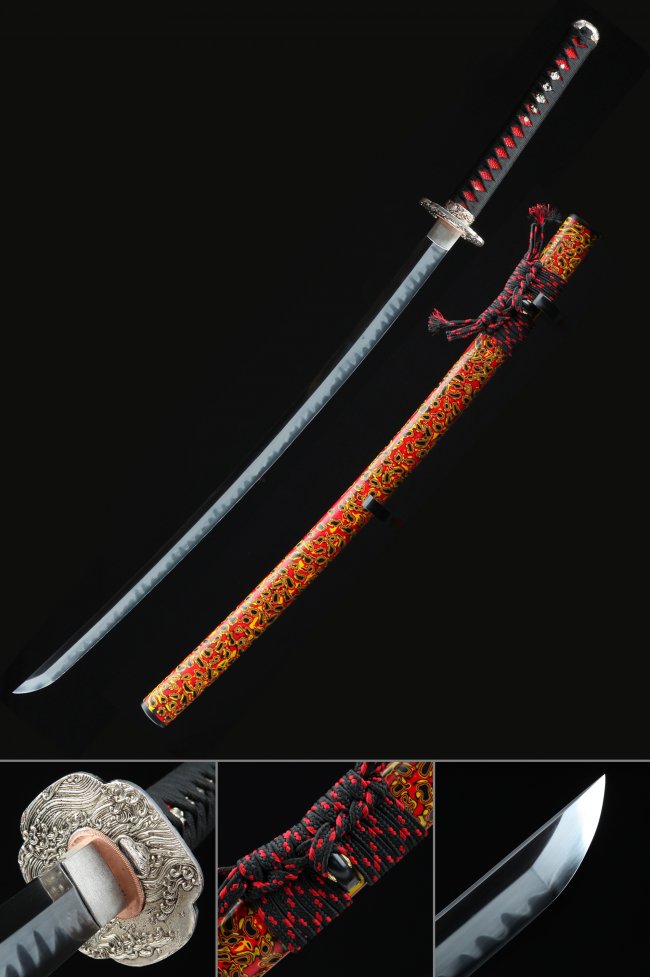 High-performance Japanese Sword T10 Folded Clay Tempered Steel