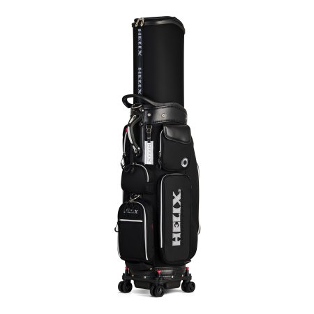 Helix Premium Retractable Golf Cart Bag - Black
