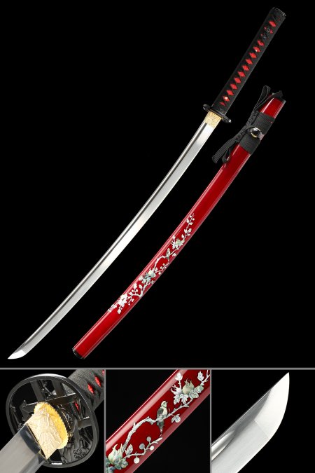 Handmade Full Tang Japanese Samurai Sword With 1095 Carbon Steel Blade