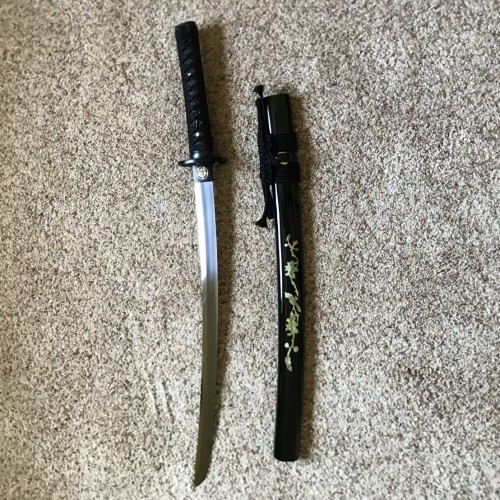 Handmade Full Tang Wakizashi Sword With 1095 Carbon Steel Blade