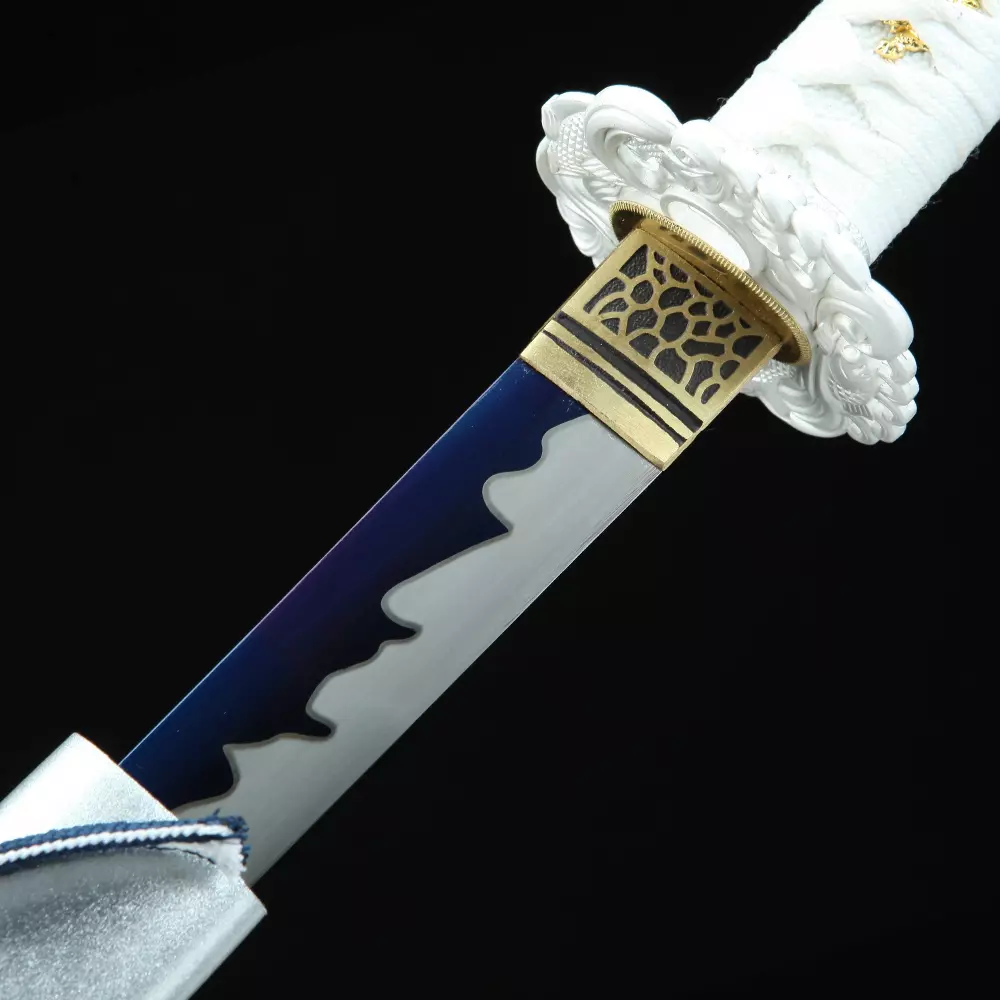 Details about / 41/"Spring Steel Katana Japanese Samurai Sword Sharp Blade Alloy Tsuba Handmade