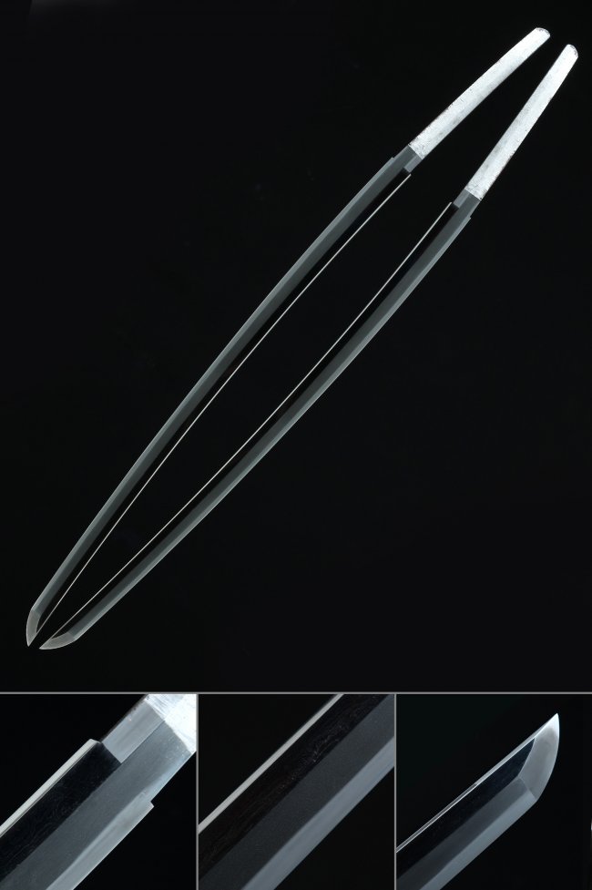 Tamahagane Katana Blade - Handforged Full Tang 28.3-Inch, Real Hamon, Preserved Nakago