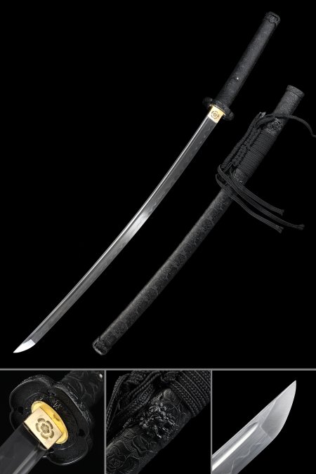 Handgefertigtes Japanisches Tachi Odachi Schwert Hoher Manganstahl Echter Hamon Vollerl