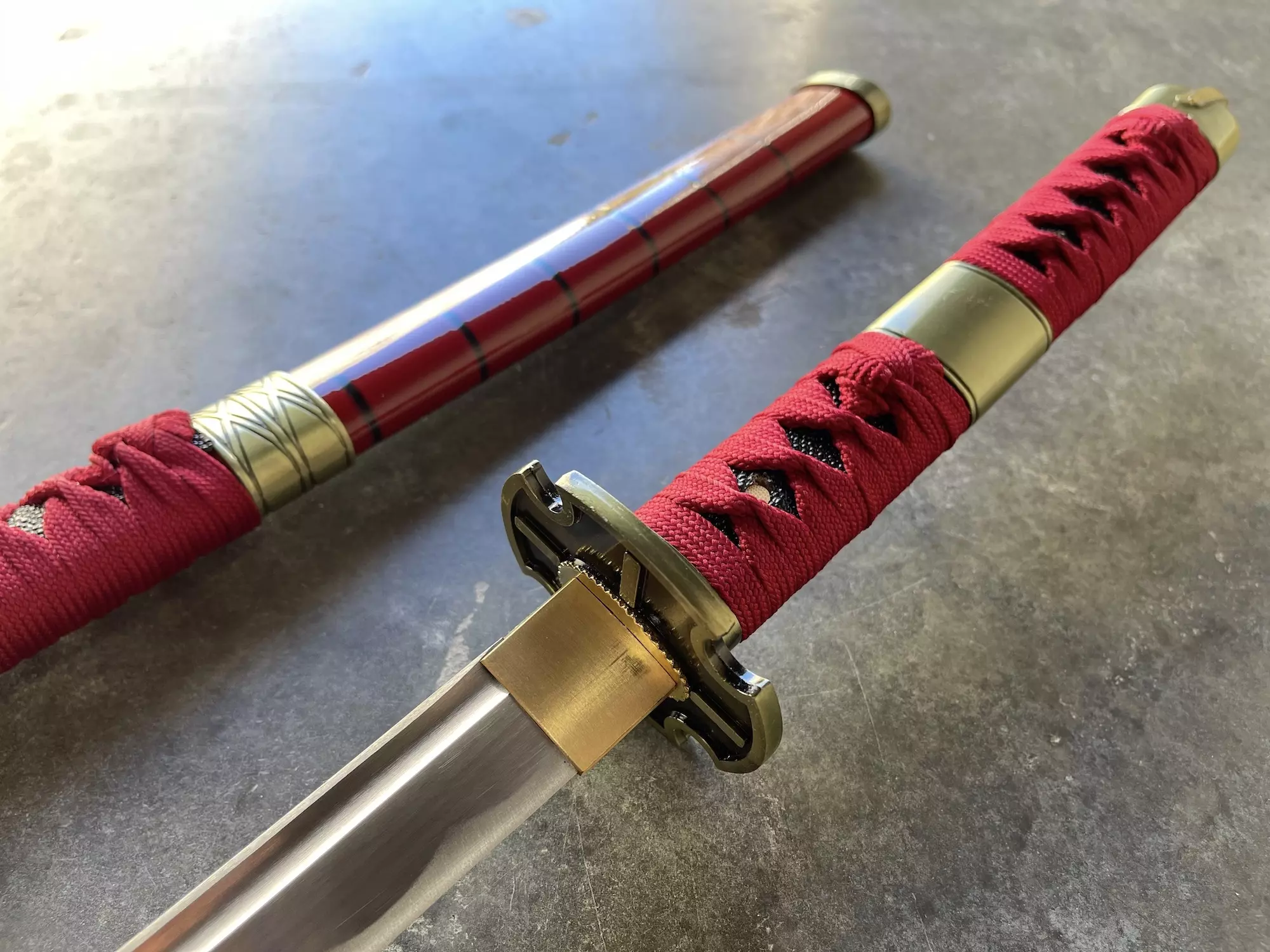 Zoro's Sandai Kitetsu Replica Sword | Carbon Steel Darkened Blade