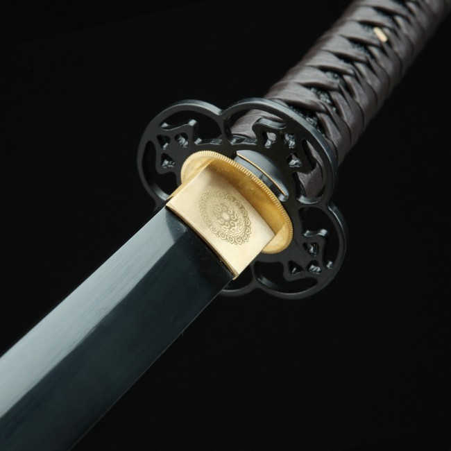 黒の剣 ウインドウズ Black Wakizashi | Handmade Japanese Wakizashi Sword 1045