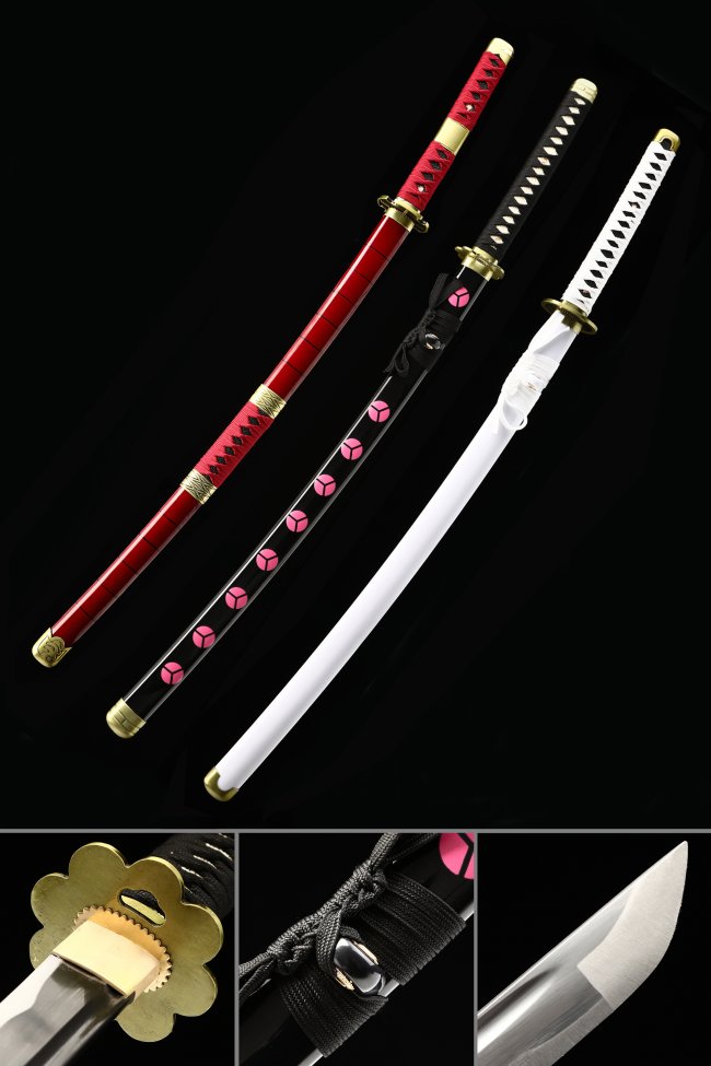 Roronoa Zoro Santoryu Set - One Piece 3-Sword Replica, Wado Ichimonji, Sandai Kitetsu, Shusui