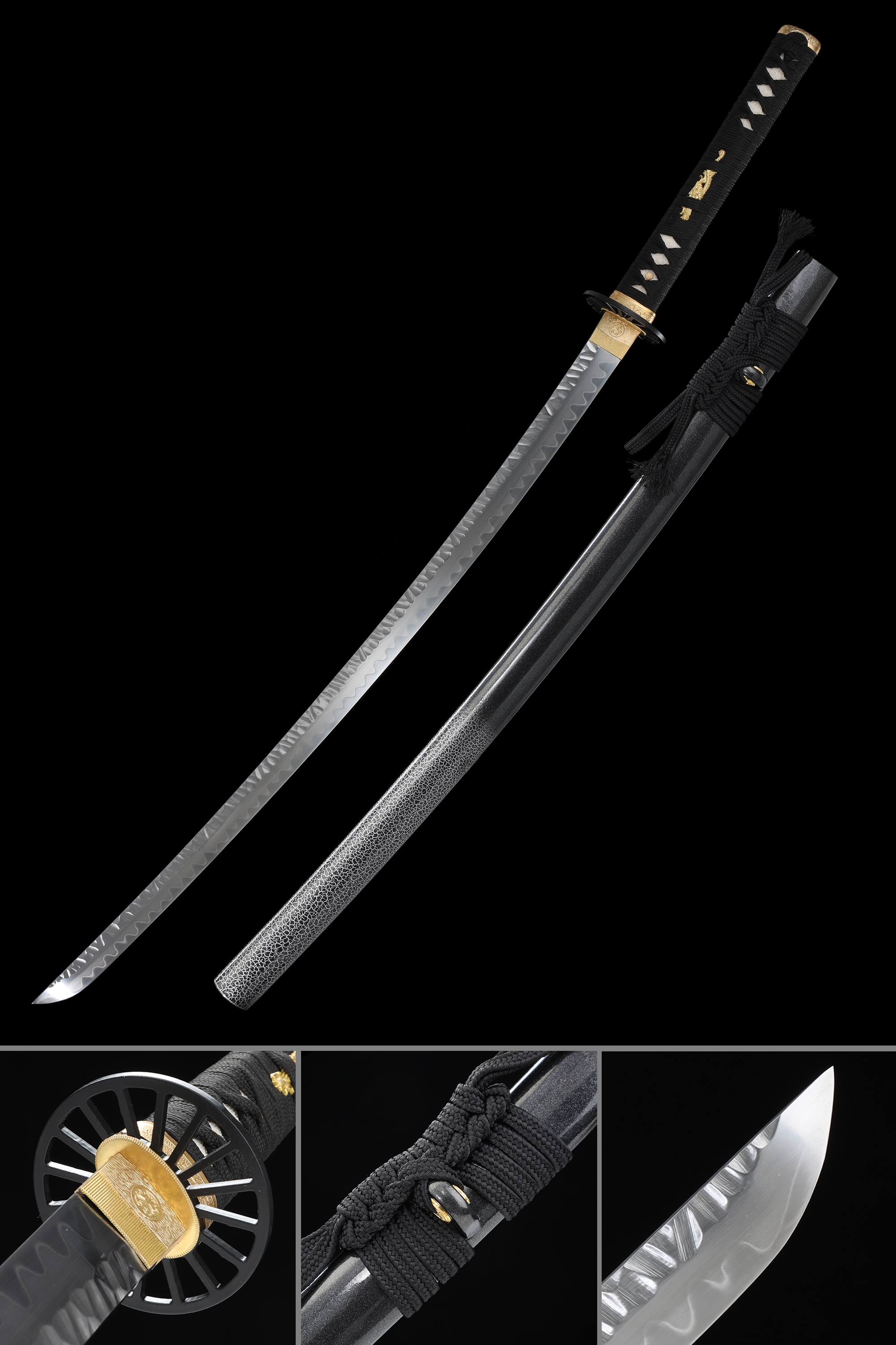 Handmade Japanese Katana Sword Real Hamon Hand Forged