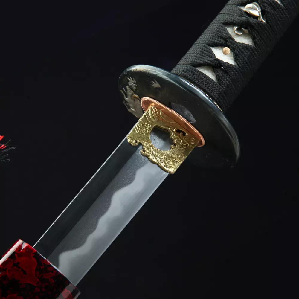 Battle Ready Katana | Dragon Tsuba T10 Carbon Steel Katana, Dark