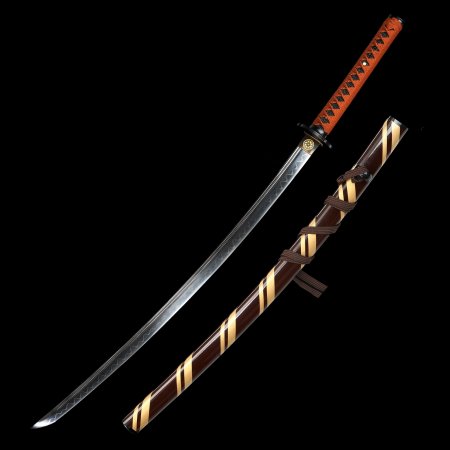 Handmade Japanese Samurai Sword T10 Carbon Steel With Hamon Blade