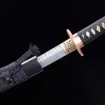 Folded Pattern Steel Wakizashi