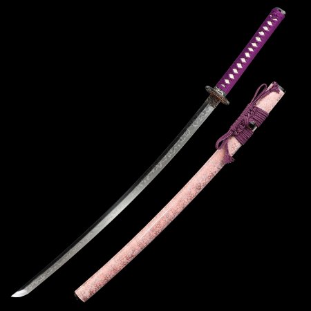 High-performance Full Tang Katana Sword T10 Carbon Steel With Clay Tempered Blade
