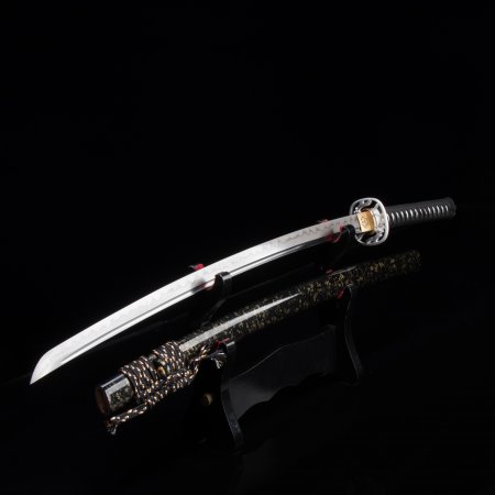 Handmade Japanese Katana Sword With Dragonfly Tsuba