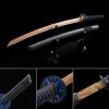 Handmade Natural Wooden Blade Bokken Practice Katana Samurai Sword With Black Leather Scabbard