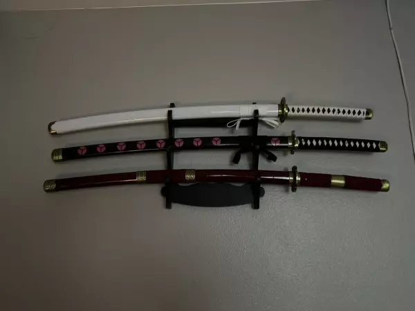 One Piece  Roronoa Zoro Wado Ichimonji Real Katana Samurai Sword Replica With White Scabbard