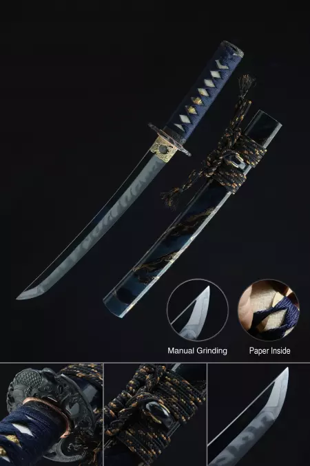 High-performance Japanese Tanto Sword Real Hamon