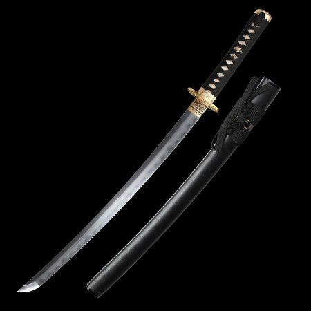 Handmade Wakizashi Sword With Damascus Steel Blade