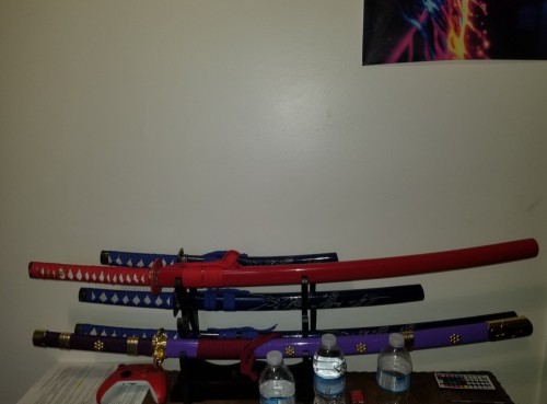 Handmade Japanese Katana Sword 1045 Carbon Steel With Red Scabbard