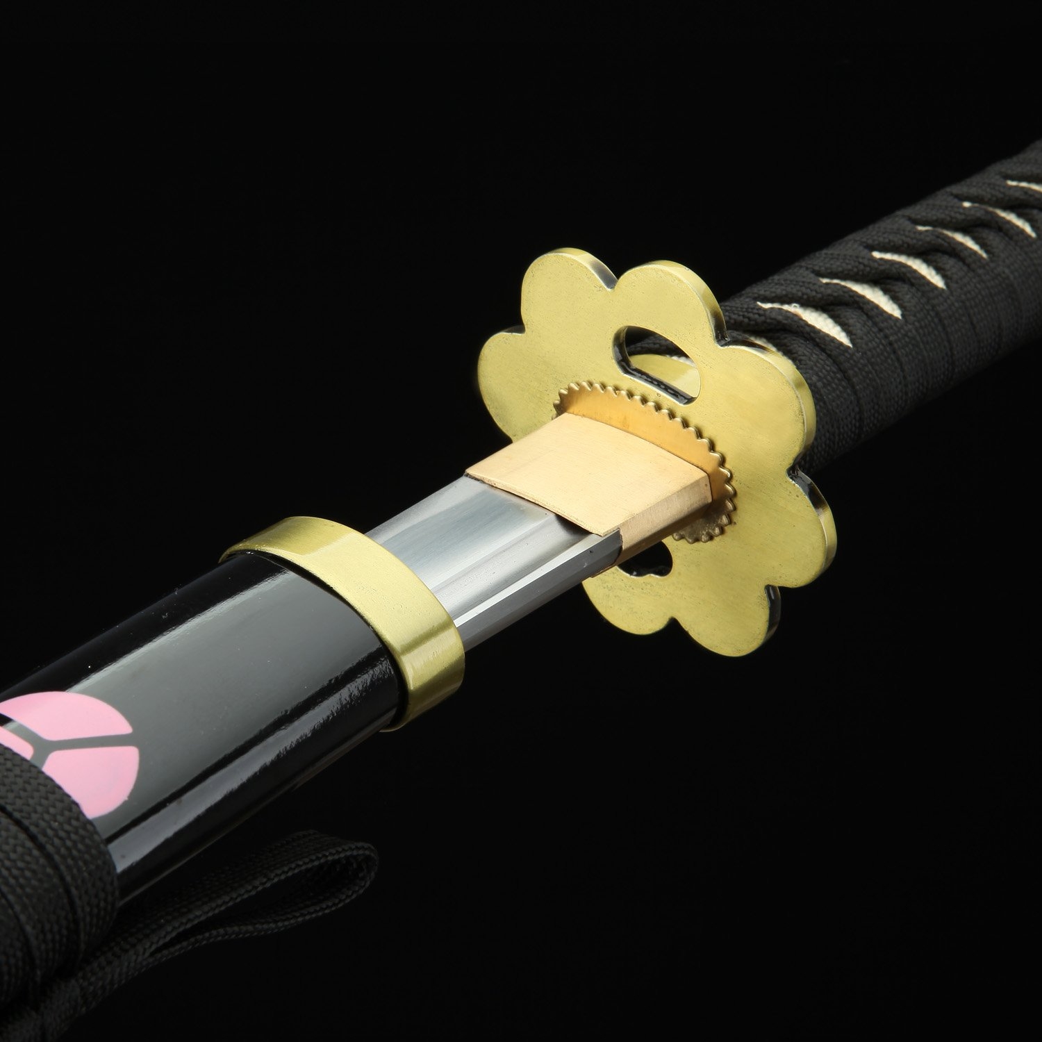 One Piece Roronoa Zoro Shusui Sword with 1060 Carbon Steel Black Full Tang  Blade - COOLKATANA