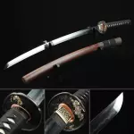 Handmade Samurai Sword Pattern Steel Real Hamon With Miracle Tsuba