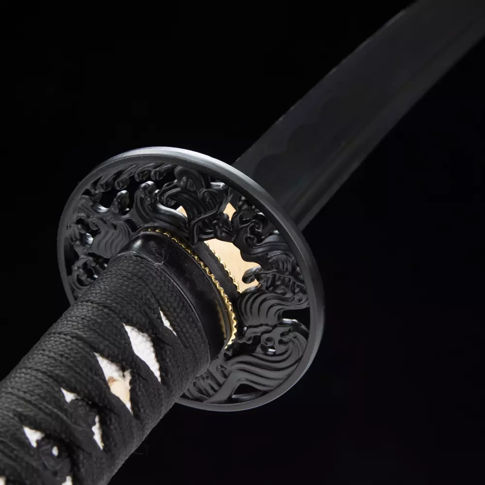  LSWYBJ Hand-Forged Full Tang Japanese Katana 1060 Steel  Samurai Sword Katana Sword Real Anime Sword : Sports & Outdoors