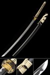 Handmade Japanese Katana Sword 1045 Carbon Steel With Black Scabbard