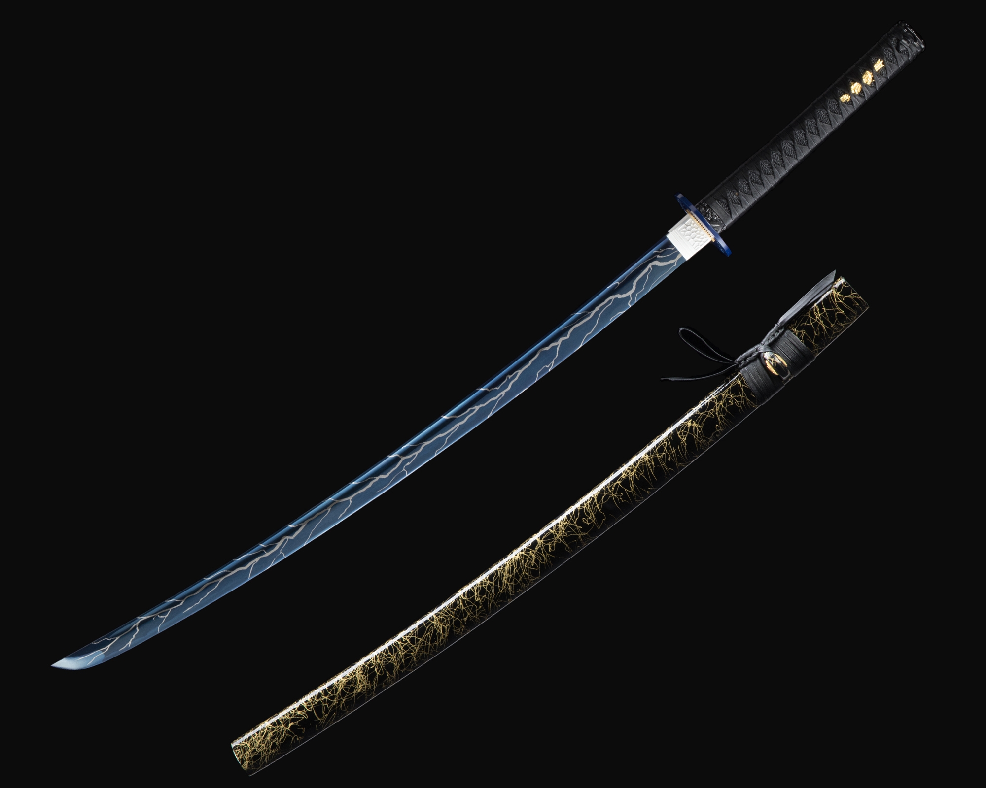 Japanese Sword | Handmade Japanese Sword With Blue Lightning