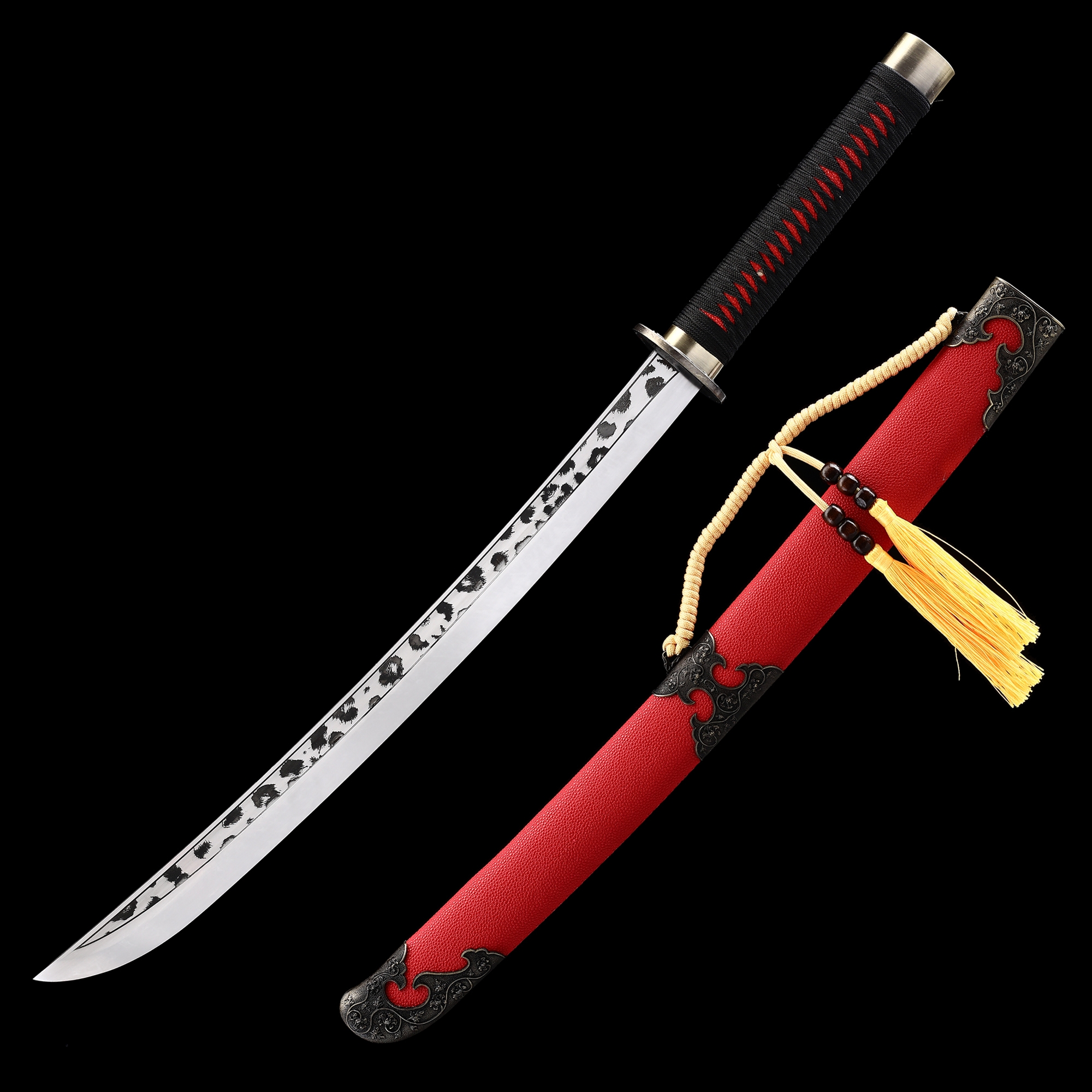 Naginata Sword | Japanese Naginata in Manganese Steel - Red