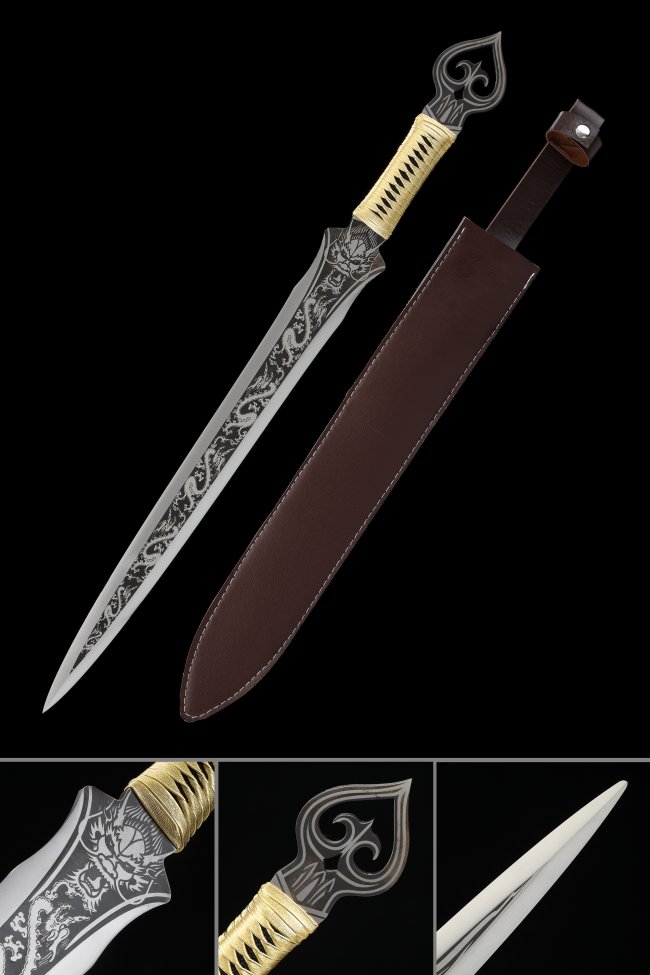 Handmade Fantasy Sword With Dragon Blade