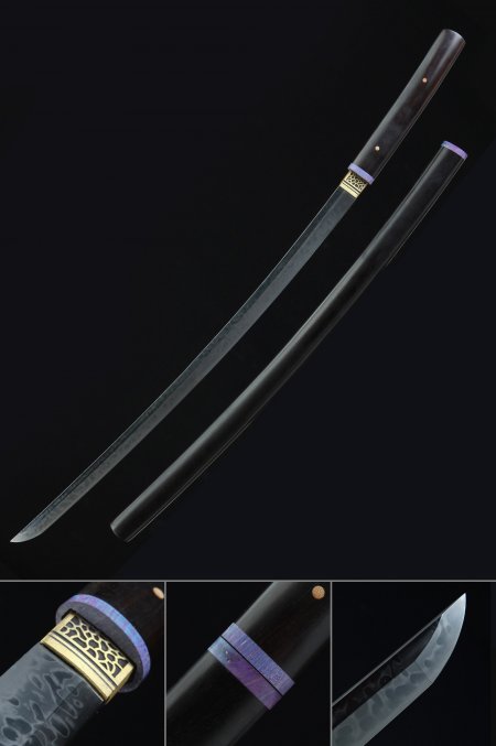 High-performance Handcrafted Katana Sword With Ebony Handle And Scabbrad