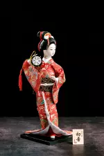 Silk Japanese Geisha Dolls