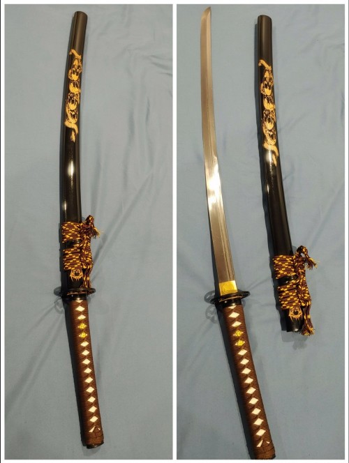 Handmade Traditional Japanese Katana Sword 1000 Layer Folded Steel Full Tang
