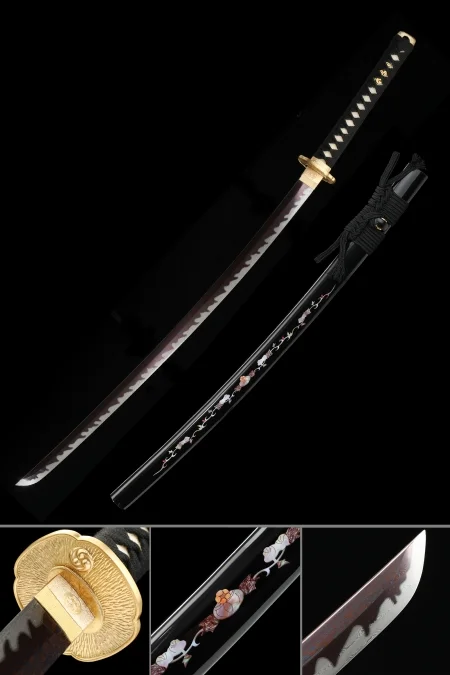 Exquisite Handmade Full-tang Katana Sword With Folded Melaleuca Steel Blade