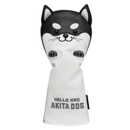 Akita Dog Driver Headcover - Black