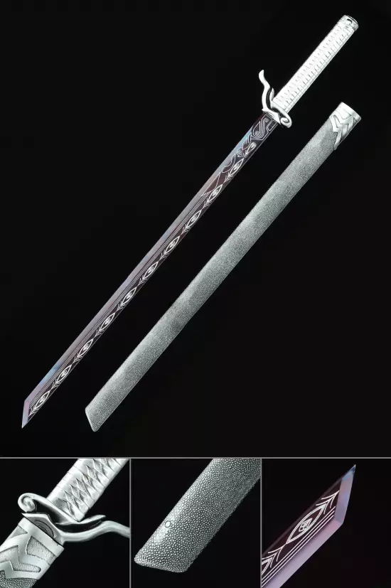 Handmade Chinese Dao Sword High Manganese Steel With Purple Blade