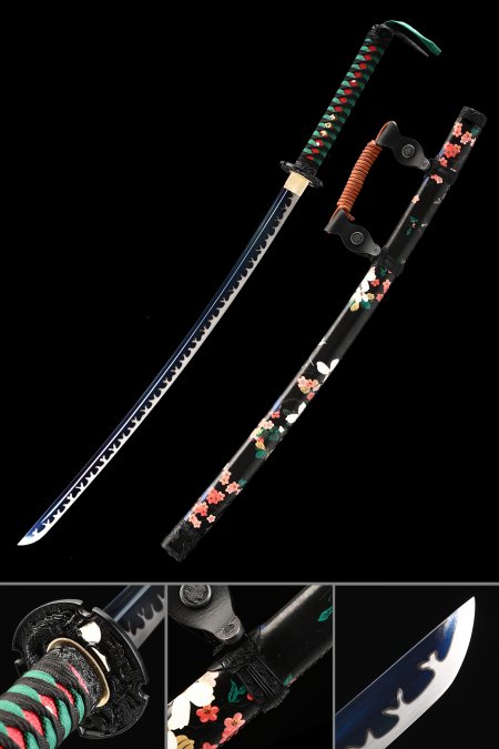 Handmade Japanese Tachi Odachi Sword High Manganese Steel With Blue Blade