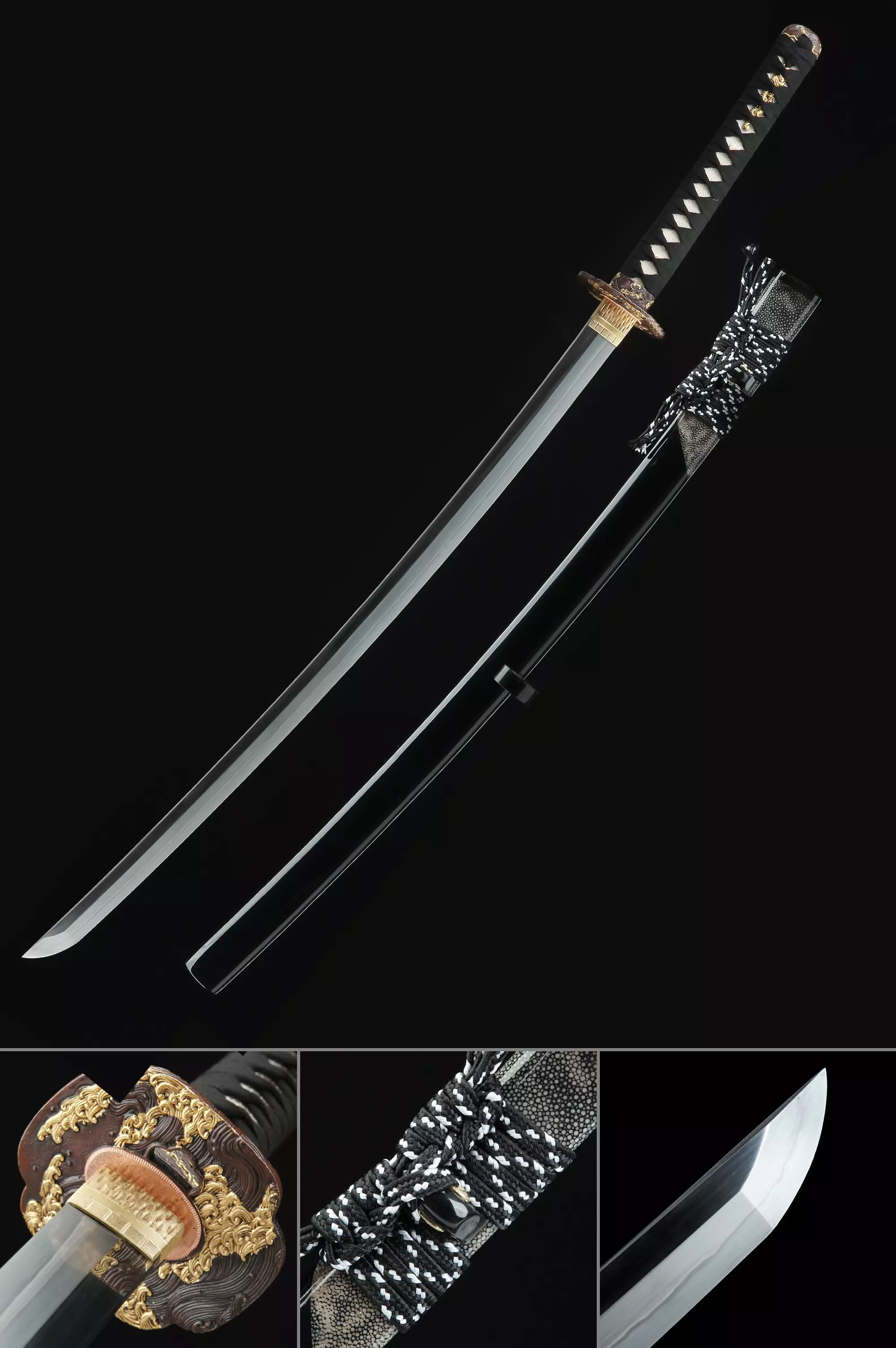 Authentic Katana | High-performance Japanese Katana Sword T10 Carbon ...