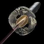 Black Lather Handle Katana
