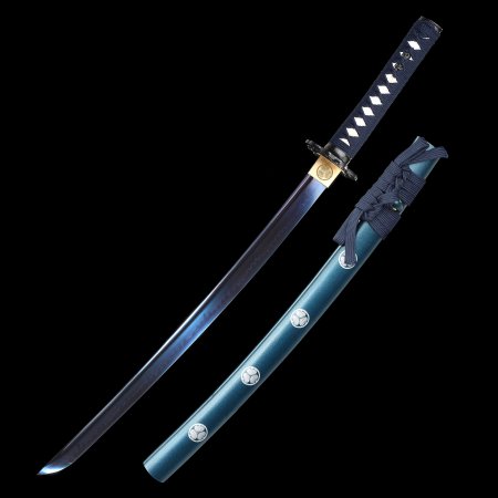 Handmade Japanese Wakizashi Sword With Blue T10 Carbon Steel Blade
