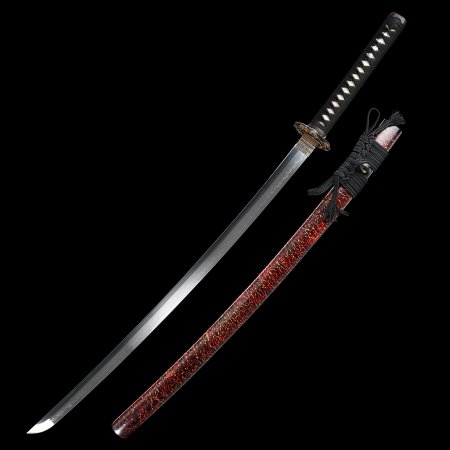 Handcrafted Full Tang Japanese Katana Sword With T10 Carbon Steel Clay Tempered Blade