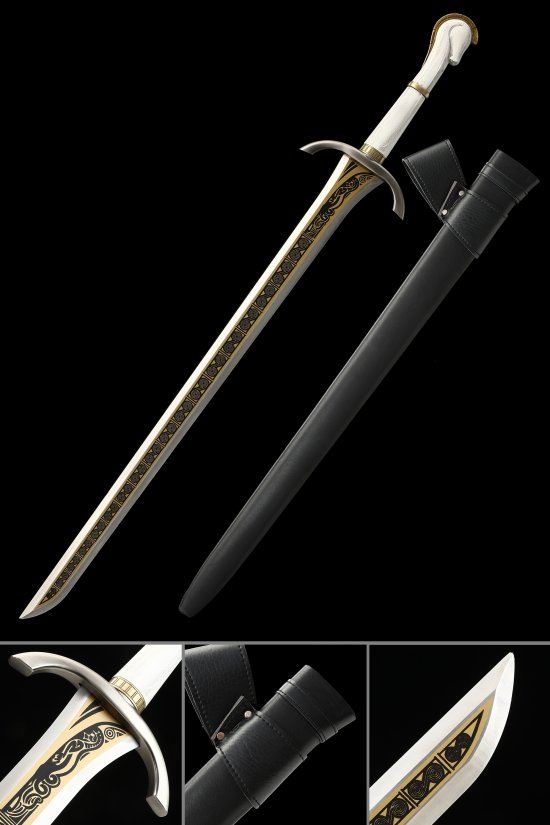 Medieval Bastard Sword Stainless Steel Blade And Zinc Alloy Grip