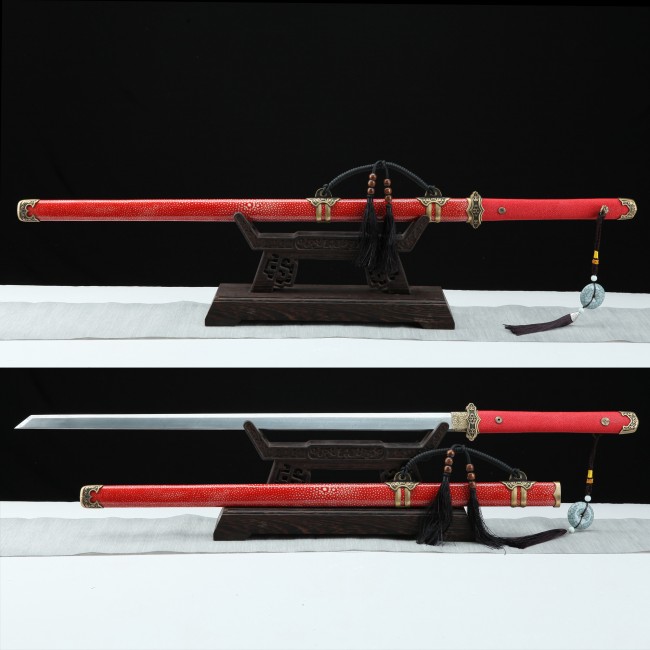 Chinese Straight Sword  High-performance Pattern Steel Sharpening