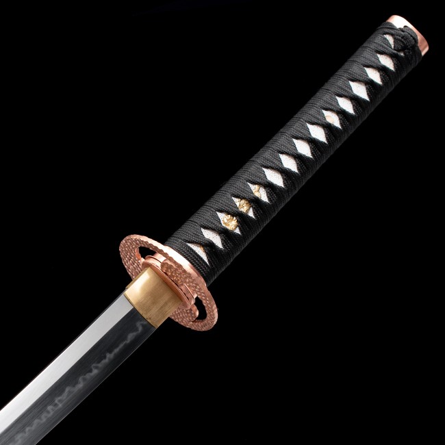 Real Katana  Handmade Real Japanese Katana Sword T10 Folded Clay Tempered  Steel Real Hamon - TrueKatana