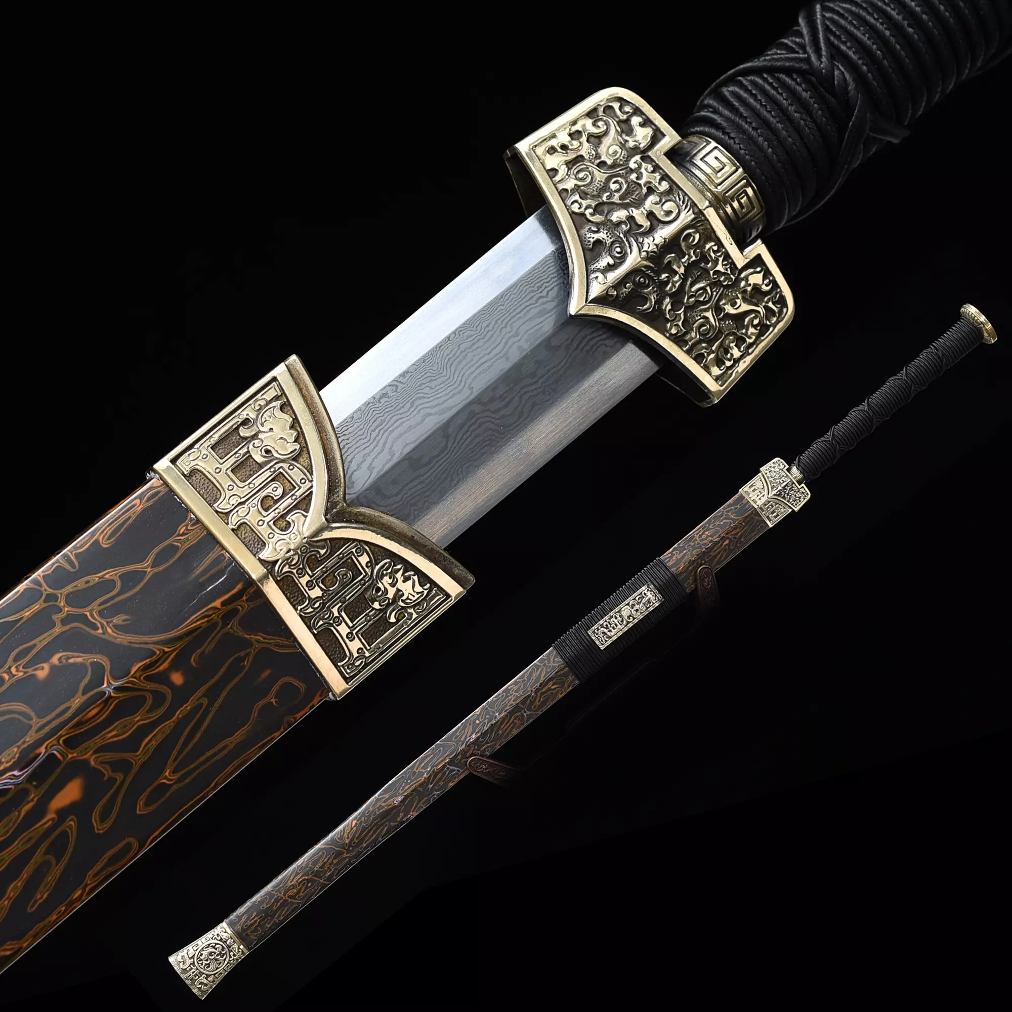 Eight-sided Han Sword | High-performance 1000 Layer Folded Steel ...