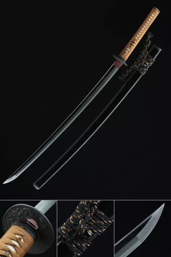 High-end Battle Ready Japanese Katana Sword Tamahagane Steel