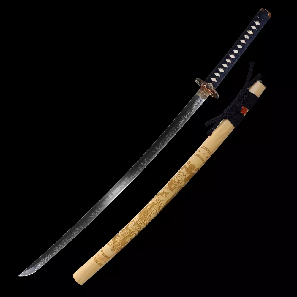 Katana Sword | Phoenix Tsuba T10 Carbon Steel Katana, Handmade