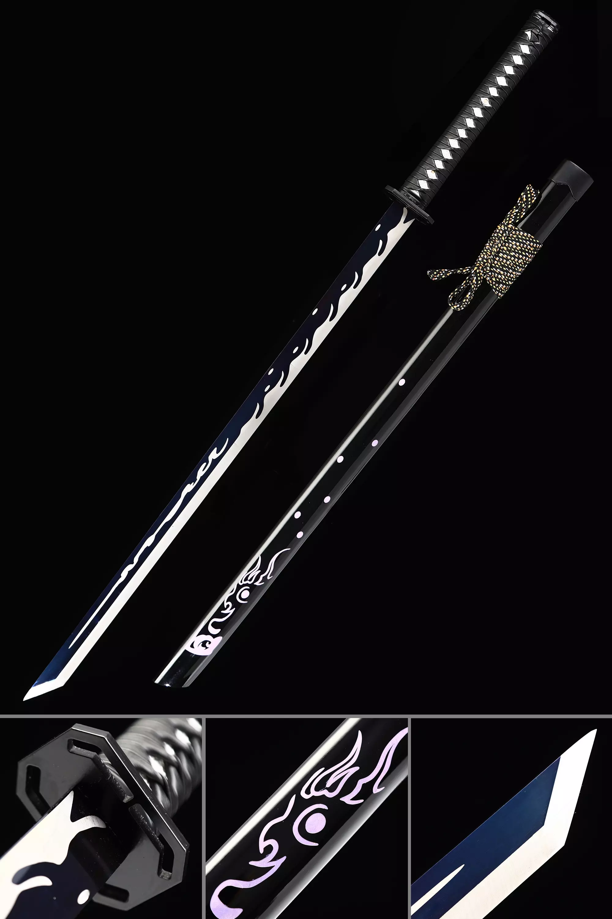Handmade Japanese Ninja Sword With Blue Blade