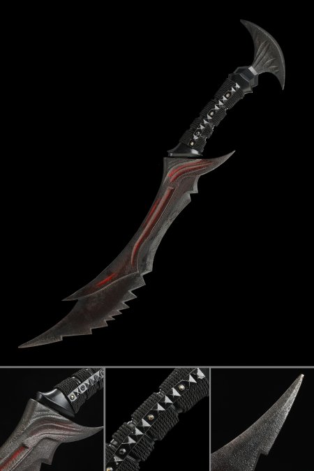 Demon Daedric Warrior Quest Role Play Dagger - Ritual Knife