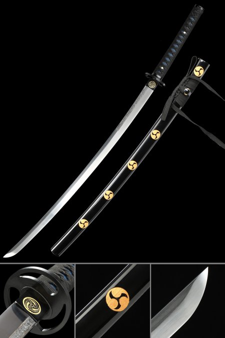 Handmade Full Tang Katana Sword 1095 Carbon Steel With Engraving Craft Scabbard