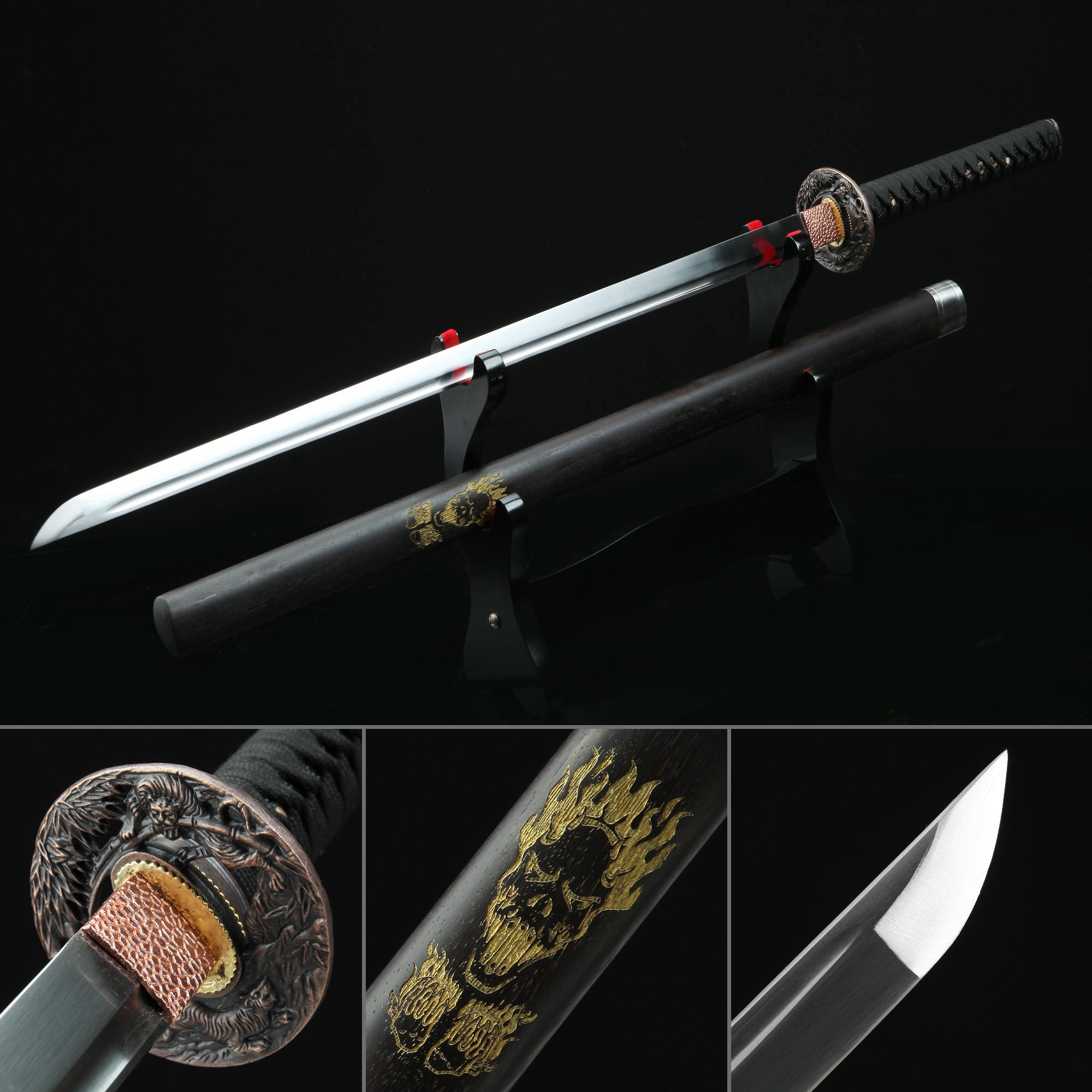 Ninja Combat Sword | Handmade Japanese Ninjato Ninja Sword Full Tang ...