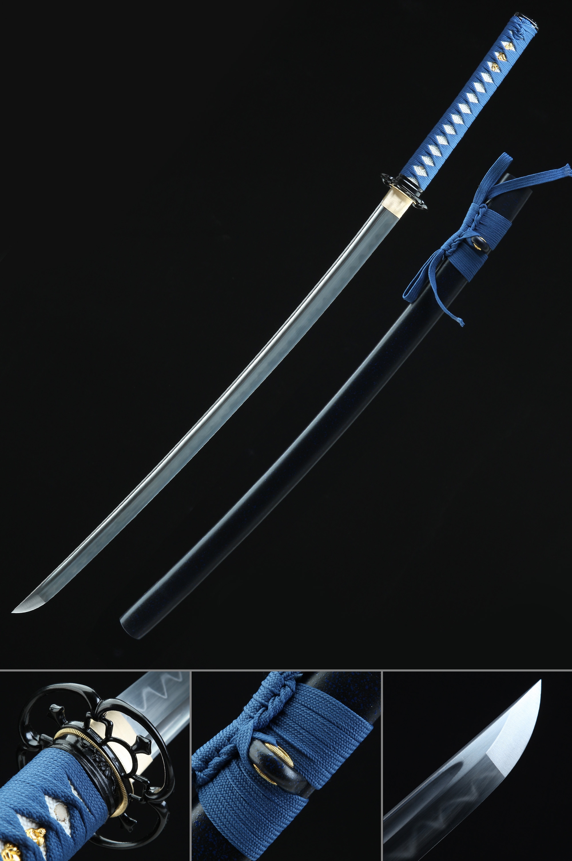 Handmade Japanese Katana Sword T10 Carbon Steel Blade